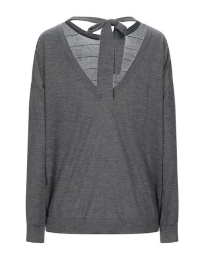 Brunello Cucinelli Sweaters In Grey