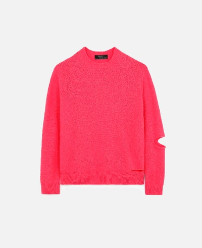 Shop Stella Mccartney Alpasoft Knit Sweater In Pink