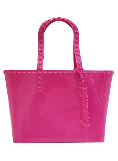 Shop Carmen Sol Seba Stars Mid Tote In Fuchsia