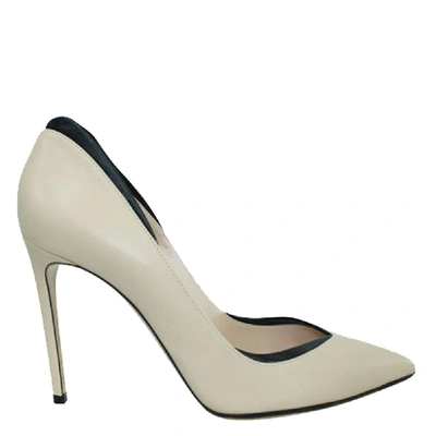 Pre-owned Casadei Grey Leather Pumps