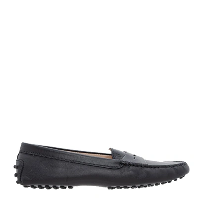 Pre-owned Tod's Black Leather City Loafers