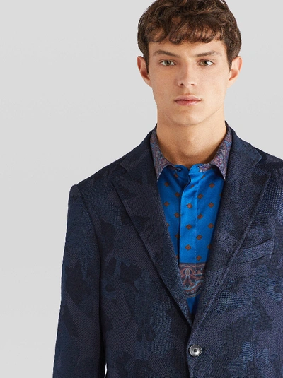 Shop Etro Jersey Jacquard Jacket