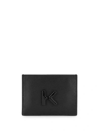 Shop Kenzo Logo-plaque Cardholder In Black