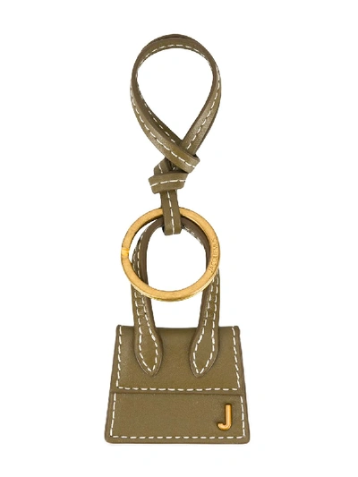 Shop Jacquemus Le Chiquito Keyring In Green