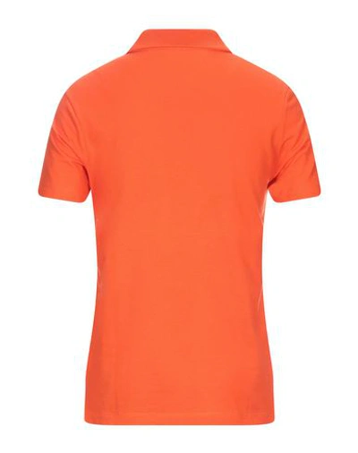 Shop Paul & Shark Polo Shirts In Orange