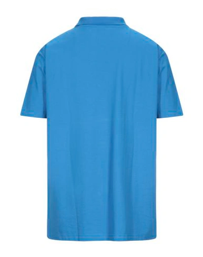 Shop Paul & Shark Polo Shirts In Bright Blue