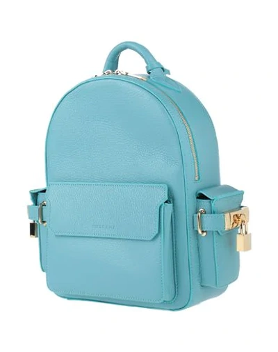 Shop Buscemi Backpack & Fanny Pack In Turquoise