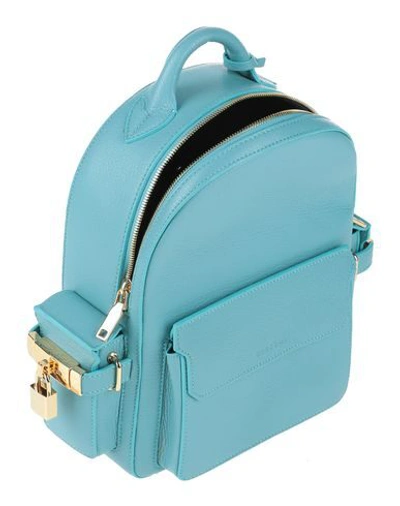 Shop Buscemi Backpack & Fanny Pack In Turquoise