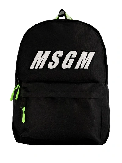 Shop Msgm Kids Backpack For For Boys And For Girls In Black