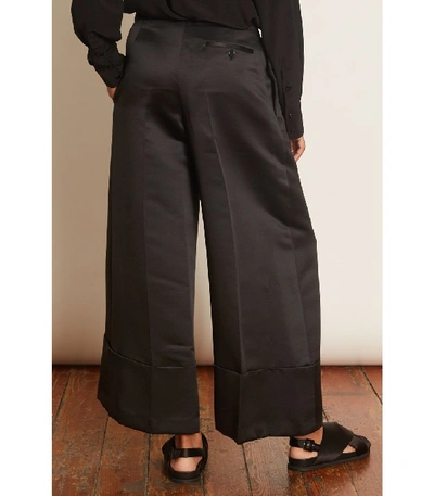Shop Simone Rocha Wide Leg Trousers In Black