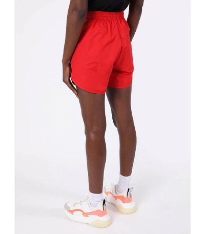 Shop Balenciaga Red Running Shorts