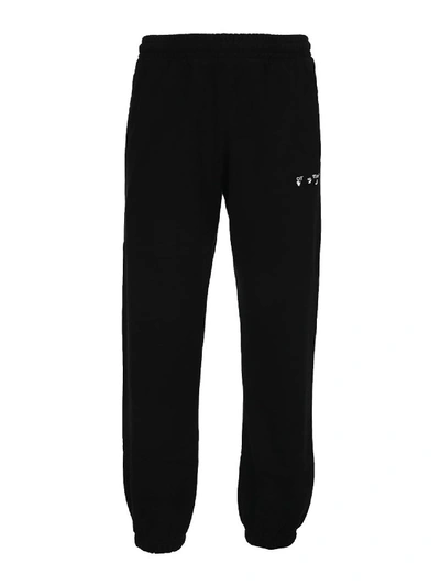Shop Off-white Cotton Sweatpants In Black