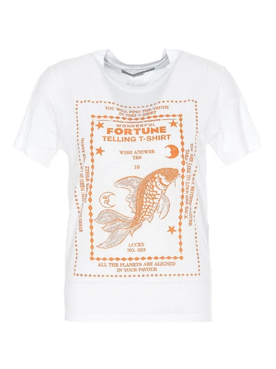 Shop Stella Mccartney Wonderful Fortune Print T-shirt In White