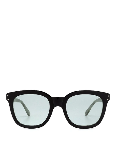 Shop Gucci Squared Sunglasses In Black