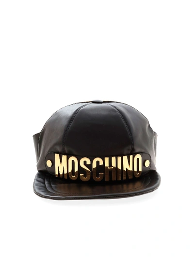 Shop Moschino Macro Black Belt Bag Featuring Lettering Logo