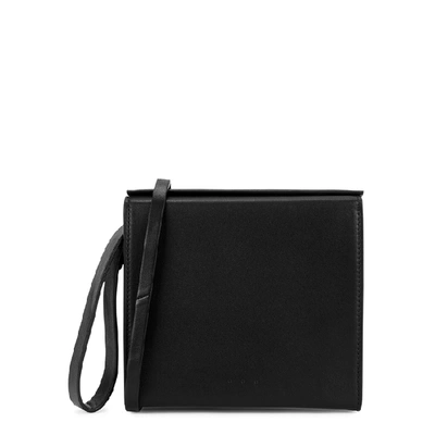 Shop Aesther Ekme Pouch Black Leather Clutch Bag