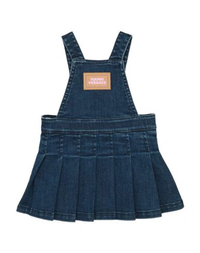 Shop Versace Young Overall In Blue