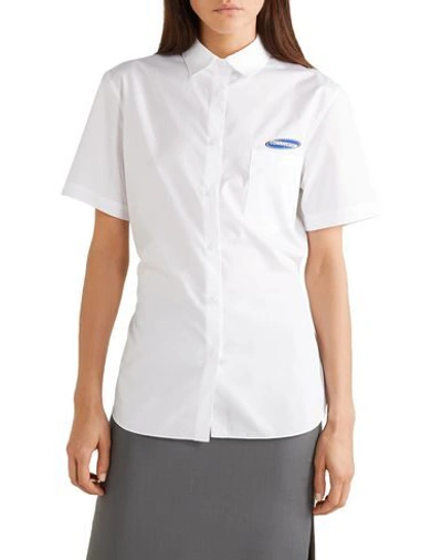 Commission Shirts In White