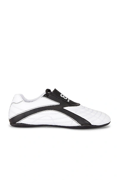 Shop Balenciaga Zen Sneakers In White & Black