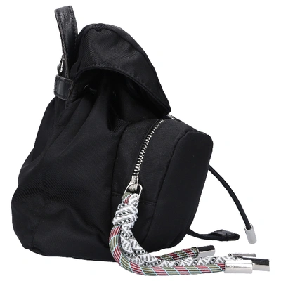 Dauphine Mini Denim Backpack In Black