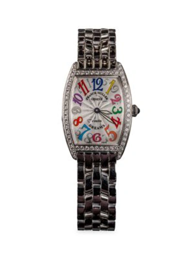 Shop Franck Muller Color Dreams Stainless Steell & Diamond Bracelet Watch