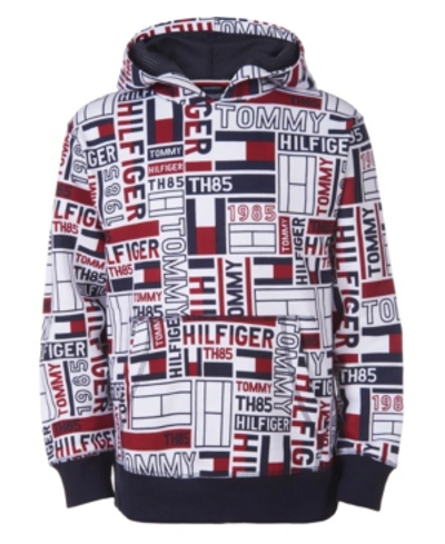 Tommy Hilfiger Kids' Little Boys Exploded Flag Print Hoodie In White |  ModeSens
