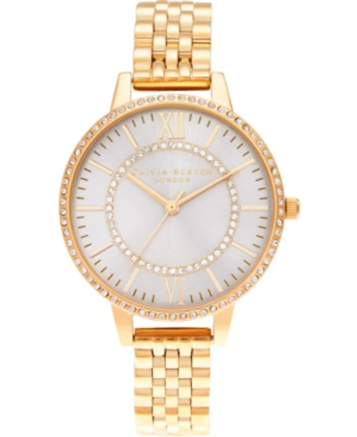 Shop Olivia Burton Women's Wonderland Gold-tone Stainless Steel Bracelet Watch 34mm