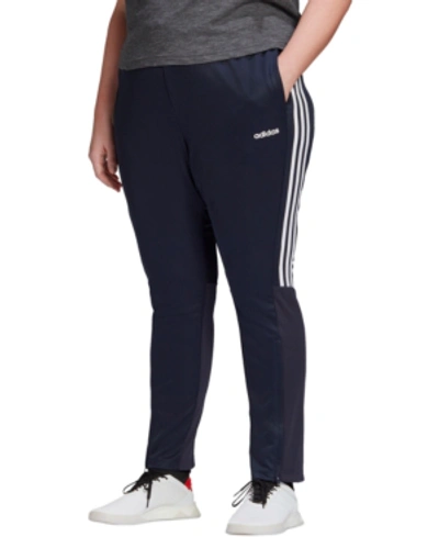 Adidas Originals Adidas Women's Essentials 3-stripes Single Jersey Jogger  Pants (plus Size) In Black/white | ModeSens