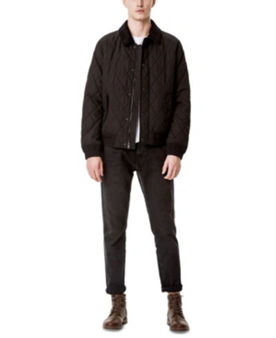 Shop Tommy Hilfiger Men's Quilted Bomber Jacket, Created For Macy's In Black