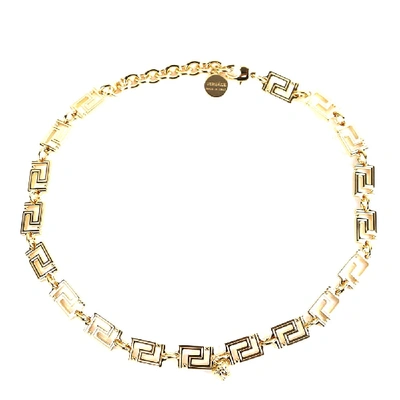 Shop Versace Golden Grecamania Necklace