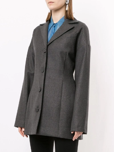 Shop Georgia Alice Divine Wool Coat Dress In Grey