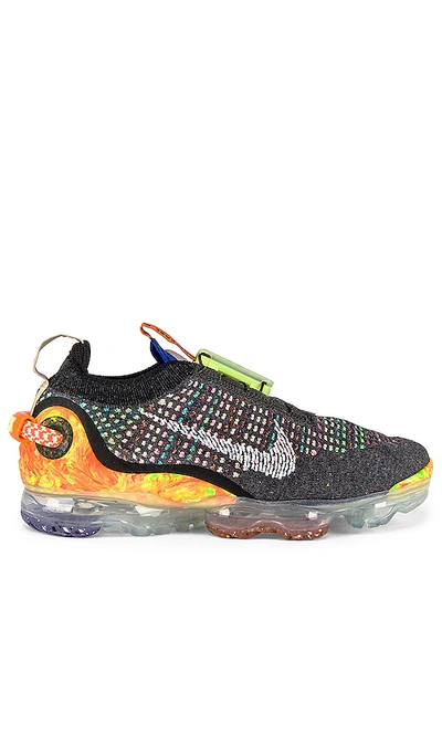 Shop Nike Air Max Warp Flyknit Sneaker In Iron Grey  White & Multi Color