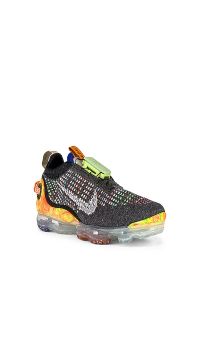 Shop Nike Air Max Warp Flyknit Sneaker In Iron Grey  White & Multi Color