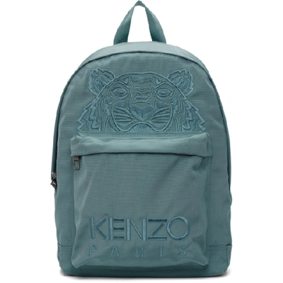 Shop Kenzo Blue Kampus Backpack In 62 Glacier