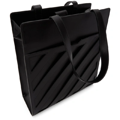 Shop Off-white Black Diag Formal Tote