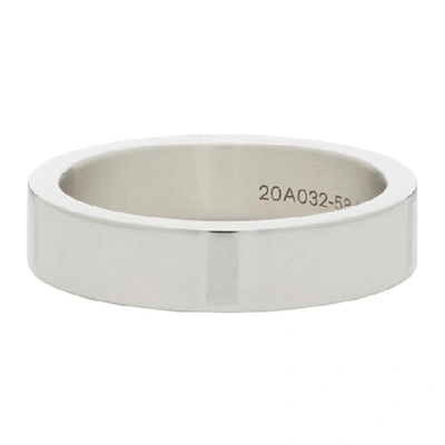 Shop Le Gramme Silver Polished 'le 7 Grammes' Ribbon Ring