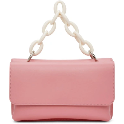 Shop Msgm Pink Chain Handle Bag In 12 Pink