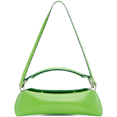 Shop Venczel Green Elan Shoulder Bag In Poisongreen