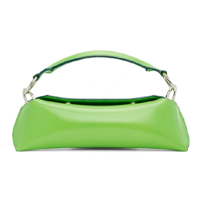 Shop Venczel Green Elan Shoulder Bag In Poisongreen