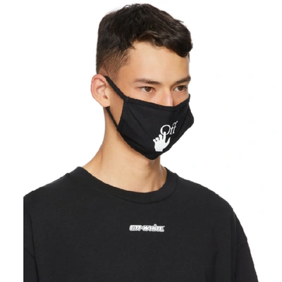 Shop Off-white Black & White Hands Off Mask In 1001 Blkwhi