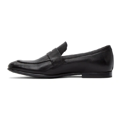 Shop Dunhill Black Soft Chiltern Loafers In 001 Black