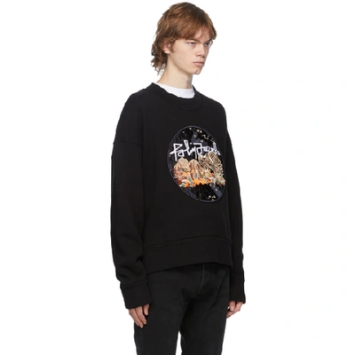 Shop Palm Angels Black Desert Skull Sweatshirt In Black/multi