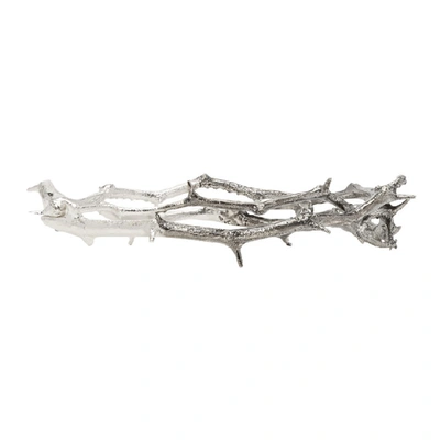 Shop Pearls Before Swine Silver Thorn Bracelet In 925 Sil/oxi