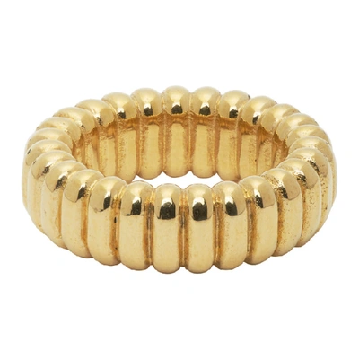 Shop Laura Lombardi Gold Camille Ring In Brass