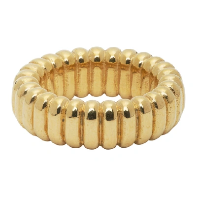Shop Laura Lombardi Gold Camille Ring In Brass