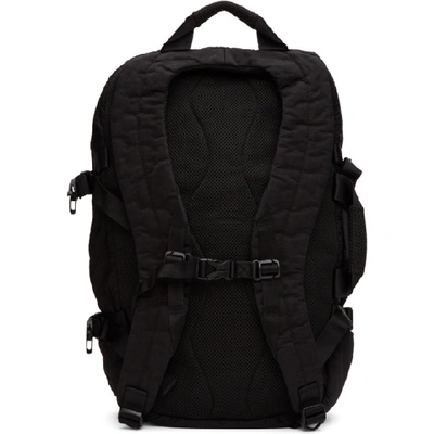 Shop C.p. Company Black Nylon Mid Backpack In 999 Black