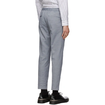 Shop Hugo Boss Boss Grey Banks Trousers In 494 Grey