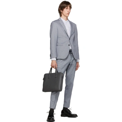 Shop Hugo Boss Boss Grey Banks Trousers In 494 Grey