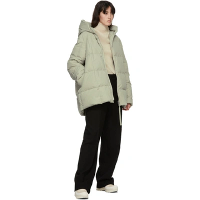 Shop Jil Sander Grey Down Medium Fill Short Coat In 330 Lt Grey