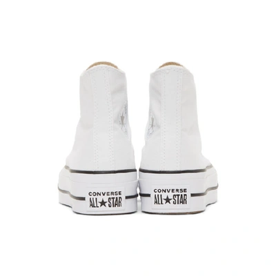 Shop Converse White Chuck Taylor All Star Lift High Sneakers In White/black/white